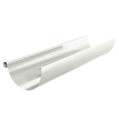 Желоб водосточный D125х3000 GRANDSYSTEM (ВПЭД-03-9010 Чистый белый-1) (фото)