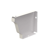 Заглушка желоба Металлпрофиль лев 120*86 ПЭ-01 бел (фото)