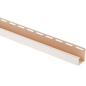  Планка J-trim А-П Blockhouse белая Т-12, 3660 мм (фото)