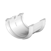  ТН ОПТИМА соединитель желоба, белый (фото)