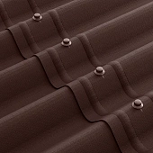 Черепица Ондулин DIY коричневая (5-ти полосная) (фото)