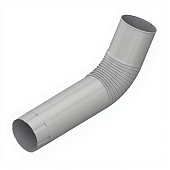 Колено трубы D150 (ПЭ-01-9003 Белый-0.5) (фото)