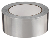 Лента клейкая 50 ммх50 м алюминиевая (фото)