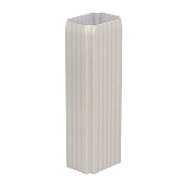 Труба водост Металлпрофиль 76*102*2000 ПЭ-01 бел (фото)